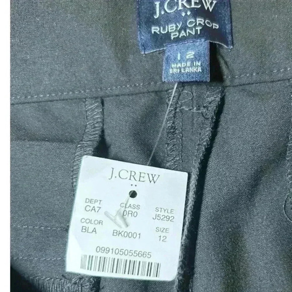 NWT J. CREW Slim cropped Ruby pant in stretch twill Women size 12 - Picture 6 of 11